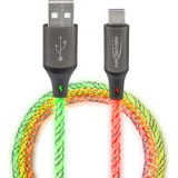 Ansmann Cavo USB-A a USB Tipo-C Nero/trasparente