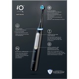 Braun iO Series 4 Adulto Nero, Spazzolino da denti elettrico Nero, Adulto, Cura quotidiana, Sensibile, Super sensitive, Sbiancante, Nero, 4 x 30 sec, Nero, Rotondo