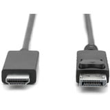 Digitus Cavo adattatore DisplayPort > HDMI 4K Nero