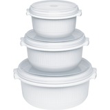Emsa 459061200 recipiente per cibo Bianco 3 pz, Casella bianco, Bianco, Germania, 190 mm, 200 mm, 250 mm, 370 g