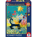 Schmidt Spiele Rosina Wachtmeister: Gatto nel mare di fiori, Puzzle 