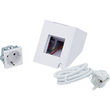 Shelly Adattatore presa per supporto bianco