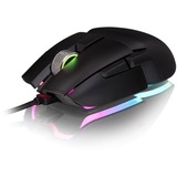 Thermaltake Argent M5 RGB mouse Ambidestro USB tipo A Ottico 16000 DPI, Mouse da gioco Nero, Ambidestro, Ottico, USB tipo A, 16000 DPI, Nero