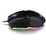 Thermaltake Argent M5 RGB mouse Ambidestro USB tipo A Ottico 16000 DPI, Mouse da gioco Nero, Ambidestro, Ottico, USB tipo A, 16000 DPI, Nero