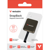 Verbatim SnapBack SSD 512 GB Mocha Metallic, Disco a stato solido marrone
