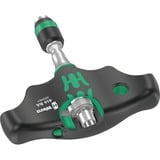 Wera Porta punte a impugnatura trasversale con funzione a cricchetto, Cacciavite Nero/Verde