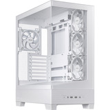 ASUS A31 Plus TG ARGB WHITE Midi Tower Bianco, Chassis Tower bianco, Midi Tower, PC, Bianco, ATX, micro ATX, Mini-ITX, Metallo, Gaming