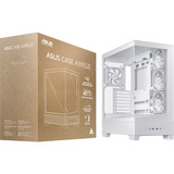 ASUS A31 Plus TG ARGB WHITE Midi Tower Bianco, Chassis Tower bianco, Midi Tower, PC, Bianco, ATX, micro ATX, Mini-ITX, Metallo, Gaming