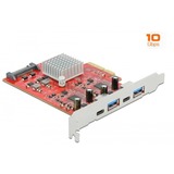 DeLOCK 89041 scheda di interfaccia e adattatore Interno USB 3.2 Gen 2 (3.1 Gen 2), Controller USB PCIe, USB 3.2 Gen 2 (3.1 Gen 2), PCIe 3.0, Passivo, 10 Gbit/s, Windows 10, Windows 8.1