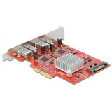 DeLOCK 89041 scheda di interfaccia e adattatore Interno USB 3.2 Gen 2 (3.1 Gen 2), Controller USB PCIe, USB 3.2 Gen 2 (3.1 Gen 2), PCIe 3.0, Passivo, 10 Gbit/s, Windows 10, Windows 8.1