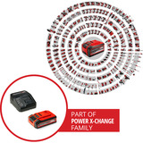 EINHELL Soffiatore per foglie a batteria professionale GP-LB 18/200 LI, 18 Volt rosso/Nero