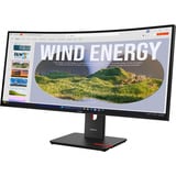Lenovo ThinkVision T34WD-40 Monitor, Monitor LED Nero, 86,4 cm (34"), 3440 x 1440 Pixel, Wide Quad HD, LED, 6 ms, Nero