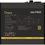 Ocypus Iota P850 Black, Alimentatore PC Nero