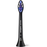 Philips Sonicare S2 Sensitive HX6054/88, confezione da 4, Testina Nero