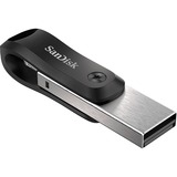 SanDisk iXpand unità flash USB 64 GB USB Type-A / Lightning 3.2 Gen 2 (3.1 Gen 2) Nero, Argento, Chiavetta USB Nero/Argento, 64 GB, USB Type-A / Lightning, 3.2 Gen 2 (3.1 Gen 2), Girevole, Nero, Argento