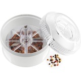 Unold 5080 affetta / sbuccia alimenti Trasparente, Bianco, Scritto bianco/trasparente, Trasparente, Bianco, Plastica, Acciaio inox, 0,2 L, Svizzera, 91 mm