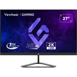 ViewSonic VX Series VX2758A-2K-PRO-3 Monitor PC 68,6 cm (27") 2560 x 1440 Pixel Quad HD LED Nero, Monitor di gioco Nero (opaco), 68,6 cm (27"), 2560 x 1440 Pixel, Quad HD, LED, 1 ms, Nero