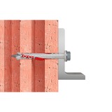 fischer Tassello a gambo lungo DuoXpand 10x100 FUS R grigio chiaro/Rosso