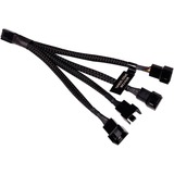 Alphacool Splitter cavo a Y 4 pin a 4x 4 pin PWM, 15 cm Nero