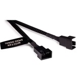 Alphacool Splitter cavo a Y 4 pin a 4x 4 pin PWM, 15 cm Nero