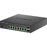 D-Link 10-Port Multi-Gigabit Smart Managed PoE Gestito, Interruttore Nero, Gestito