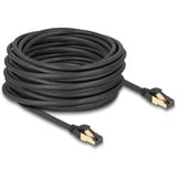 DeLOCK Cavo di rete RJ-45 Cat.6a S/FTP, con cavo grezzo Cat.7 Nero