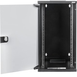 Digitus Alloggiamento a parete da 254 mm (10") - 312 x 300 mm (L x P), IT armadio Nero, Da parete, 12U, 30 kg, Lucchetti, Nero