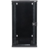 Digitus Alloggiamento a parete da 254 mm (10") - 312 x 300 mm (L x P), IT armadio Nero, Da parete, 12U, 30 kg, Lucchetti, Nero