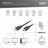 Digitus Cavo di collegamento HDMI Premium High Speed, con Ethernet, UHD 4K Nero