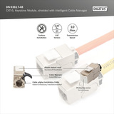 Digitus Modulo Keystone Cat.6a, schermato, Modulo di Keystone argento