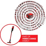 EINHELL TE-SV 18 Li-Solo, Aspirapolvere verticale rosso/Nero