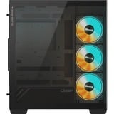 GIGABYTE C500 PANORAMIC STEALTH Midi Tower Nero, Chassis Tower Nero, Midi Tower, PC, Nero, ATX, Mini-ATX, Mini-ITX, Vetro, Plastica, Acciaio, Gaming