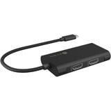 ICY BOX IB-AD1030-C, Adattatore Nero