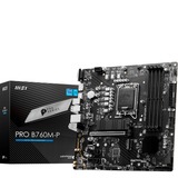 MSI PRO B760M-P scheda madre Intel B760 LGA 1700 micro ATX Nero, Intel, LGA 1700, Intel® Celeron®, Intel® Pentium® Gold, LGA 1700, DDR5-SDRAM, 192 GB
