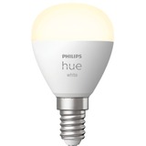 Philips Hue Sferetta - lampadina connessa E14, Lampada a LED Philips Hue White Sferetta - lampadina connessa E14, Lampadina intelligente, Bluetooth/Zigbee, Bianco, LED, E14, P45