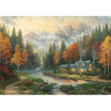 Schmidt Spiele Thomas Kinkade Studios: Sera d'autunno al lago, Puzzle 