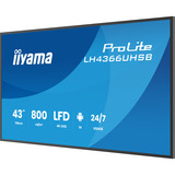 iiyama LH4366UHSB-B1AG, Public Display Nero (opaco)