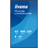 iiyama LH4366UHSB-B1AG, Public Display Nero (opaco)