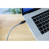 Ansmann USB 2.0 Kabel, USB-C Stecker > USB-C Stecker, Cavo antracite