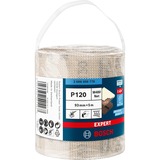 Bosch Expert Abrasivo a rete in rotolo M480, Foglio abrasivo Rotolo di carta vetrata, A grana fine, P120, Lavoro di finitura, Sverniciatura, Legno, Beige