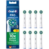 Braun CrossAction 8 pz Bianco, Testina bianco, 8 pz, Bianco, 3 mese(i), Oral-B, Scatola