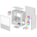 DeepCool CH360 DIGITAL, Chassis Tower bianco