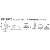 High Peak Tenda casa Minitramp 2 Nero/Rosso