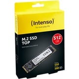 Intenso Top M.2 512 GB Serial ATA III, Disco a stato solido 512 GB, M.2, 520 MB/s, 6 Gbit/s