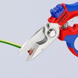 KNIPEX Forbici angolate per elettricista rosso/Blu