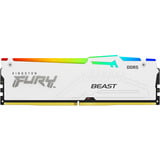 Kingston FURY FURY Beast 16 GB 5600 MT/s DDR5 CL40 DIMM White RGB XMP, Memoria bianco, 16 GB, 1 x 16 GB, DDR5, 288-pin DIMM