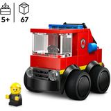LEGO City Coole Flitzer - Autopompa, Giochi di costruzione Camion Giocattolo con Minifigure Junior di Pompiere, Piccolo Regalo per Bambini da 5+, Set da costruzione, 5 anno/i, Plastica, 67 pz, 115 g