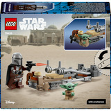 LEGO Star Wars Il Mandaloriano e Grogu sulla loro Speeder Bike, Giochi di costruzione 