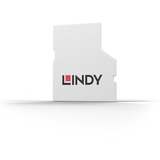 Lindy 40479 clip sicura Bloccaporte SD card Bianco Acrilonitrile butadiene stirene (ABS), Castello bianco, Bloccaporte, SD card, Bianco, Acrilonitrile butadiene stirene (ABS), 13 g