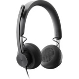 Logitech Zone Wired MS Teams, Headset grigio/Nero